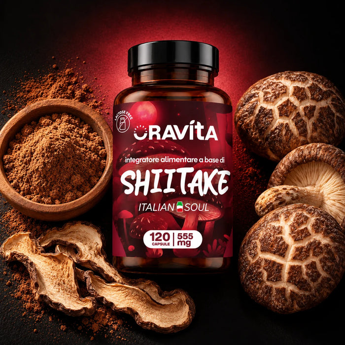 Shiitake Estratto Titolato | Immunita, Vitalita e Colesterolo