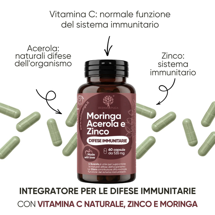 Vitamina C e zinco per la normale funzione del sistema immunitario