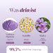 Ingredienti: pigmento viola antigiallo, camomilla, malva biologica, 99,5% di origine naturale