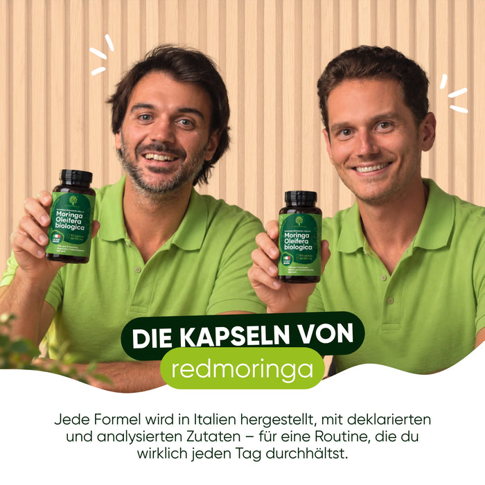 Gli integratori redmoringa sono prodotti in Italia