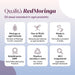 Infografica sulla qualità dei cosmetici RedMoringa: Moringa in ogni formula, fino al 99,6% naturale, made in Italy, GMP