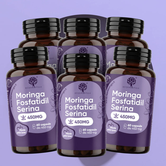 Fosfatidilserina 450mg + Moringa | Cortisolo, Stress