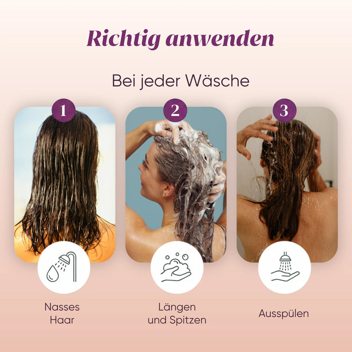 Come si usa il balsamo capelli: capelli bagnati, massaggiare, risciacquare