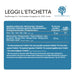 Tabella ingredienti: zinco 15 mg e Moringa 100 mg per compressa