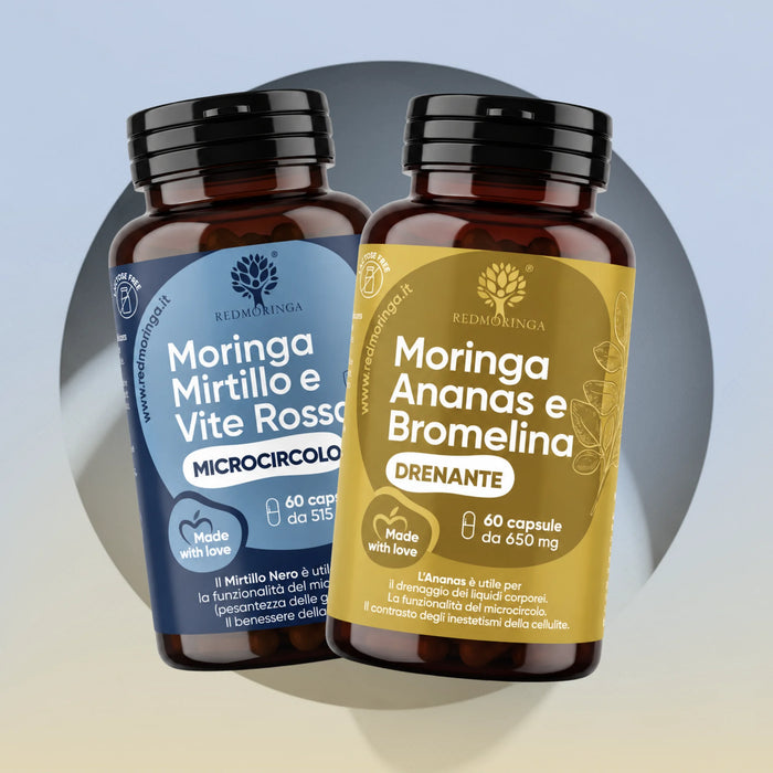 Trattamento Drenante | Bromelina, Mirtillo e Moringa bio