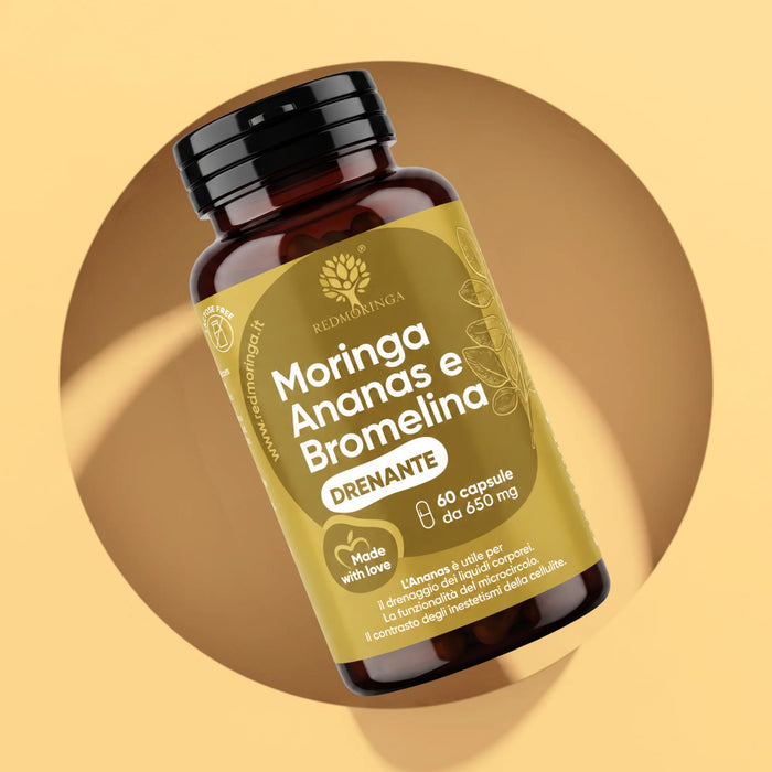 Integratore Anti-Cellulite con Bromelina, Ananas e Moringa