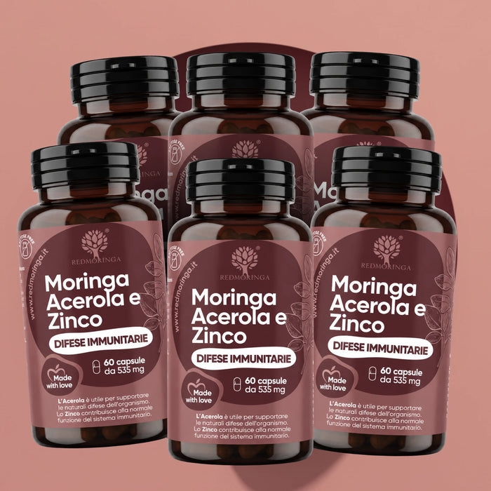 Integratore Difese Immunitare con Acerola, Zinco e Moringa