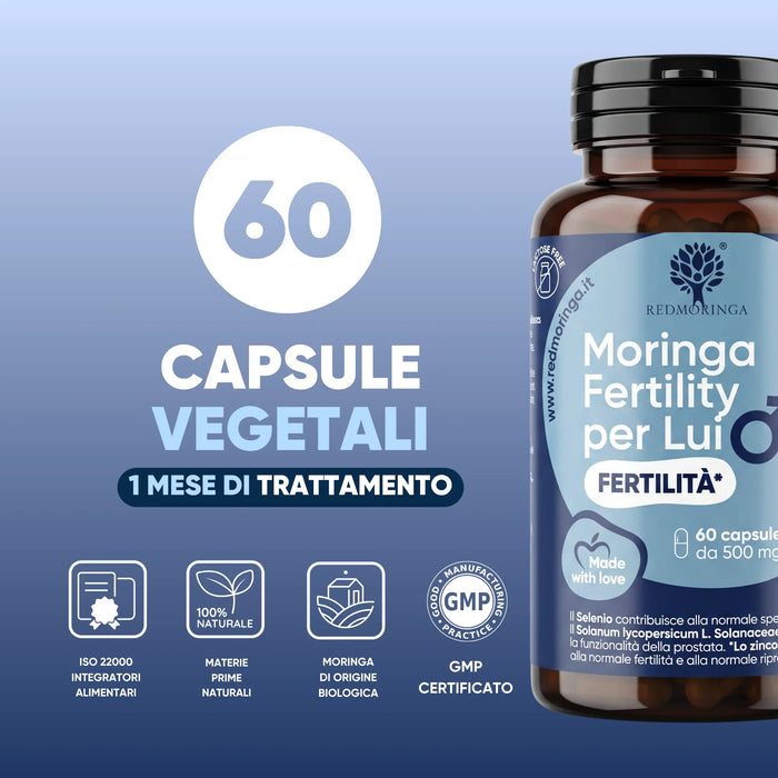 60 capsule vegetali per 1 mese, ISO 22000 e GMP