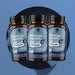 Tre flaconi di Moringa Fertility per Lui RedMoringa da 60 capsule, confezione da 3 su sfondo blu