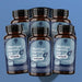 Sei flaconi di Moringa Fertility per Lui RedMoringa da 60 capsule, confezione da 6 su sfondo blu