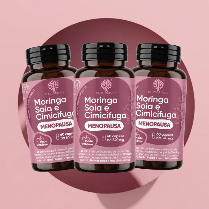 Integratore Menopausa per Vampate e Peso | Moringa ed Estrogeni naturali