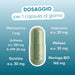 Dosaggio per 1 capsula: melatonina 1 mg, griffonia 100 mg, escolzia, melissa e valeriana 30 mg