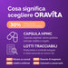 Qualità Oravita: 30% polisaccaridi certificati, capsula HPMC vegetale, lotti tracciabili, zero additivi