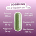 Dosaggio per 2 capsule: Zinco 5 mg, Acido folico 200 µg, Resveratrolo 50 mg, Q10 20 mg, Magnesio 74 mg