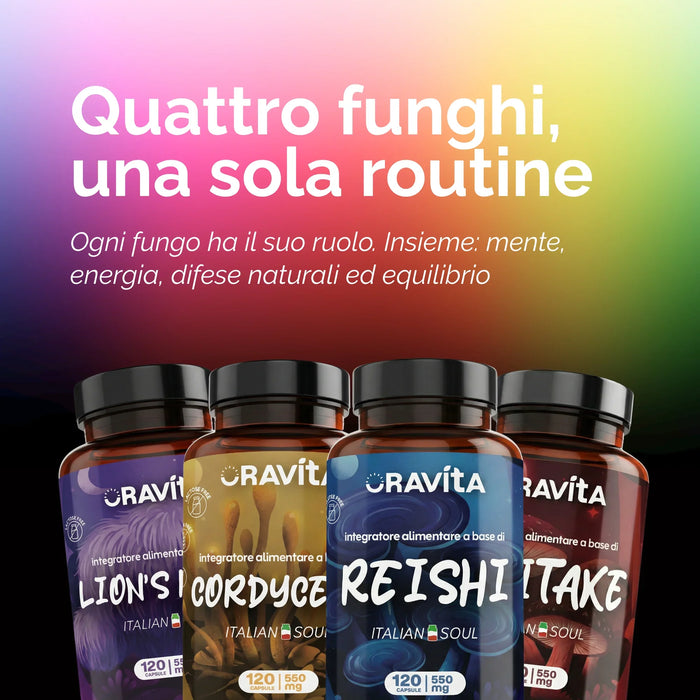 Quattro funghi Oravita, una sola routine