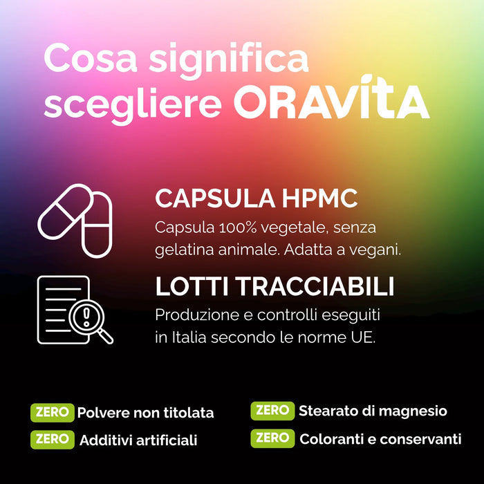 Perché scegliere Oravita: capsule HPMC vegane, lotti tracciabili, zero additivi