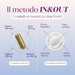 Metodo IN&OUT del trattamento antiforfora: capsula con biotina, zinco, miglio ed equiseto e shampoo con ortica e timo